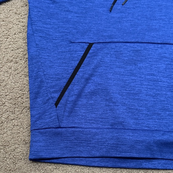 Under Armour ColdGear Mens Long Sleeve Pullover Loose Hoodie Royal Blue Size M - Picture 7 of 9